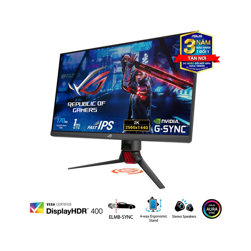 Màn Hình Gaming ASUS ROG Strix XG279Q 27Inch/ IPS/ 2K/ 170Hz/ 1ms - Ảnh 3