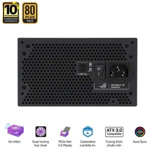 Nguồn Asus ROG STRIX 1000G-AURA Gaming Edition (Pci 5.0 - Full modular) - Ảnh 2